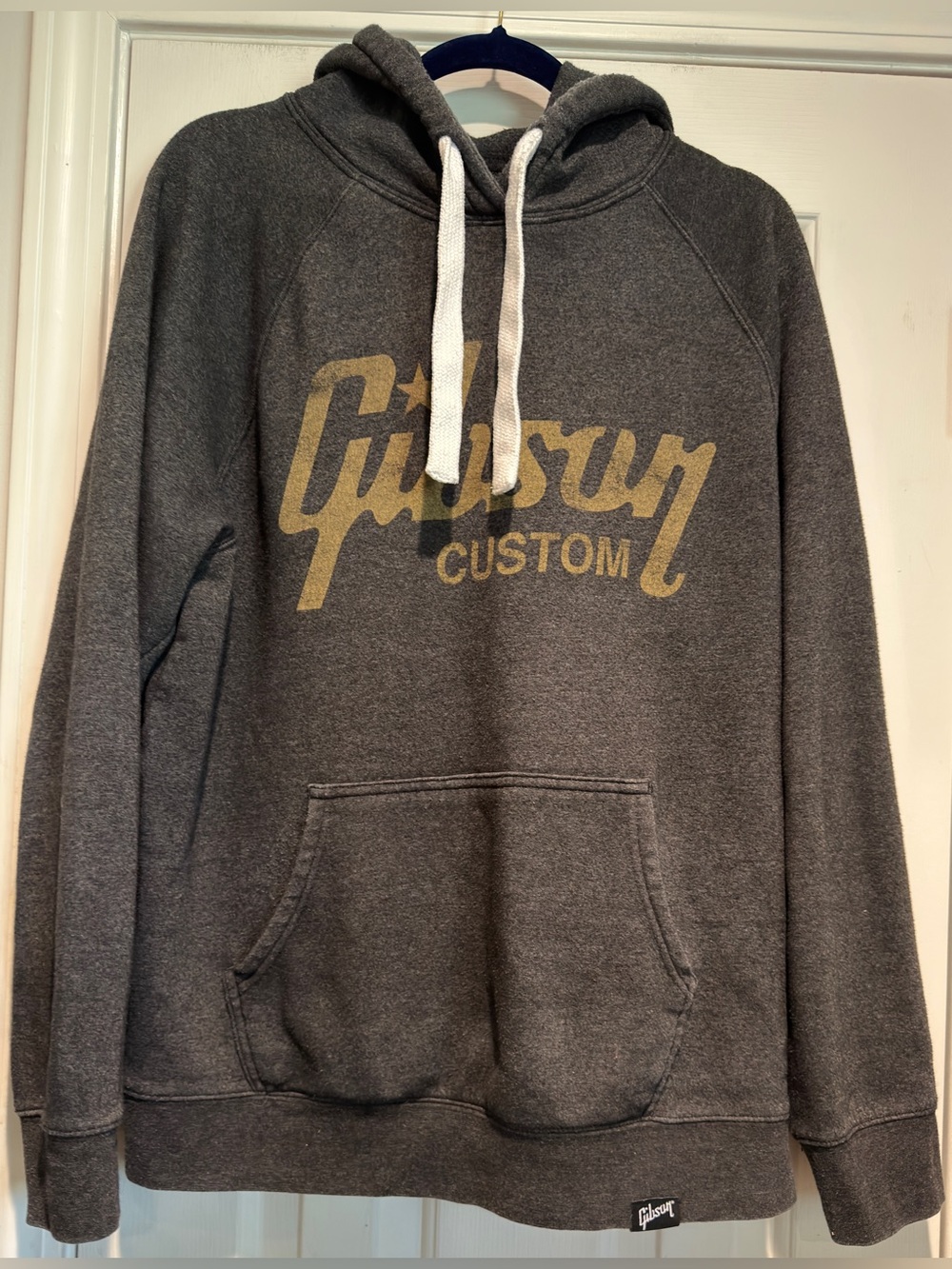 Men's Grey Gibson Hoodie Size Large